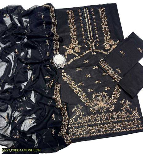 3 PC Lawn Embroidered suit 