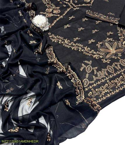3 PC Lawn Embroidered suit 