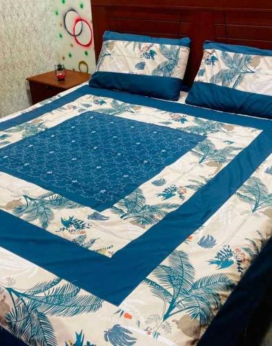 3 PCs double bedsheets cotton 