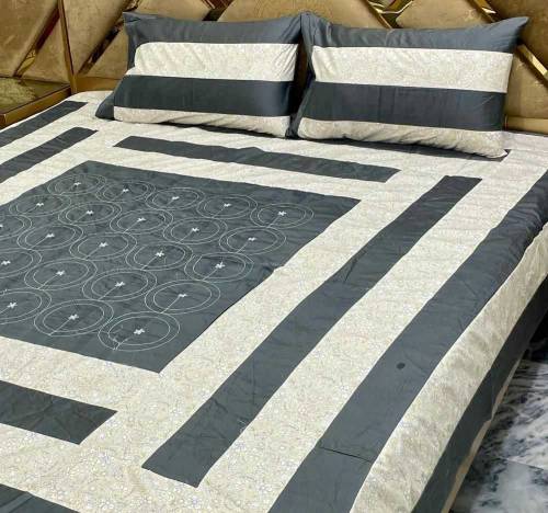 3 PCs double bedsheets cotton 