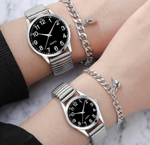 4pc Couples Watches With Bracelets