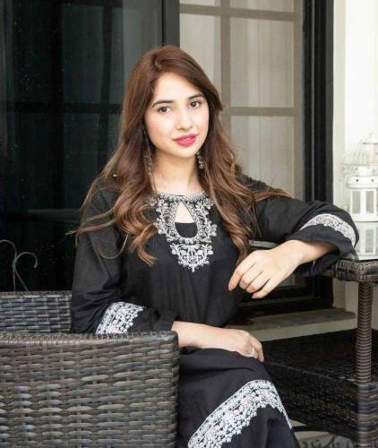 2pcs women stitched arabic lawn embroidered suit 