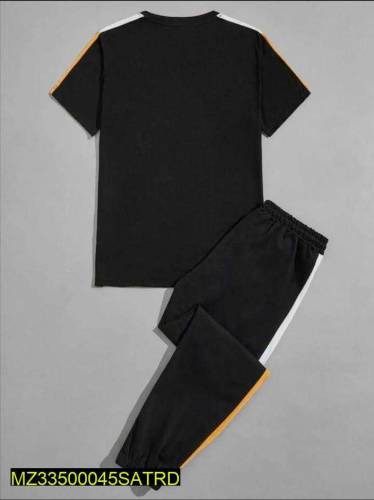 2 Pcs Men Polyester Tracksuit