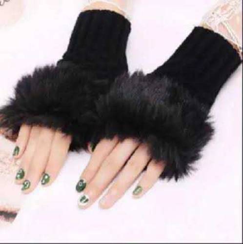 Wool Gloves Fancy Winter Women Girls