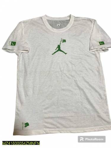 Men Stiched 14 August's Cotton T-shirt 