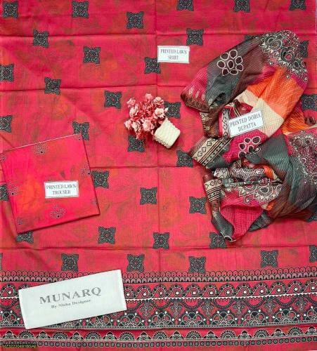 3pcs lawn suit