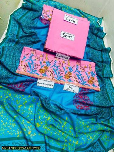 3pcs lawn suit