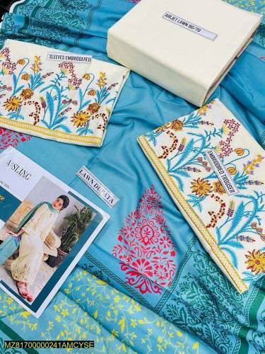 3pcs lawn suit