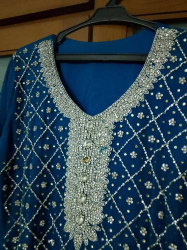 fancy beautiful dress in zink clour 