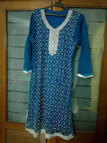 fancy beautiful dress in zink clour 