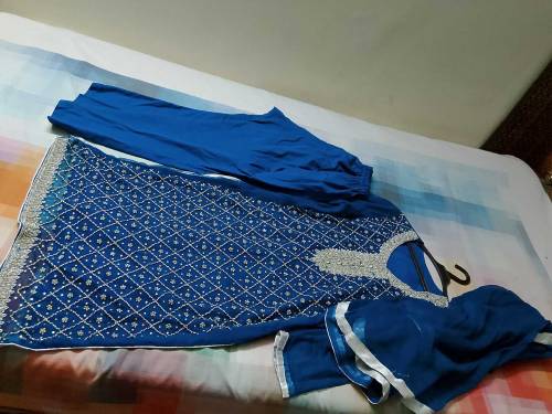 fancy beautiful dress in zink clour 