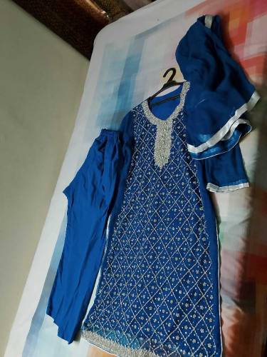 fancy beautiful dress in zink clour 