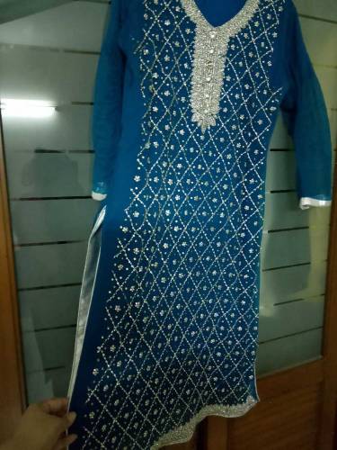 fancy beautiful dress in zink clour 
