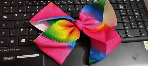 beautiful plain and fancy bow pin