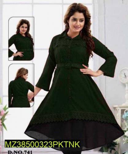 3 Pcs women plain Suit
