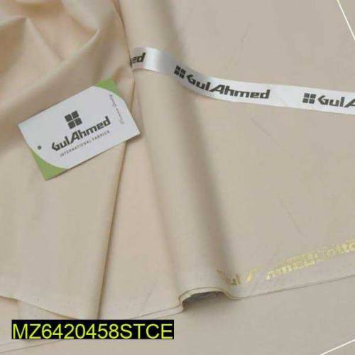 Men's unstitched Cotton plain suit 