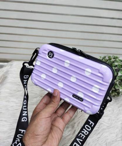 🎀 *3D Fiber Forever young Briefcase Style Cellphone Girls Bag