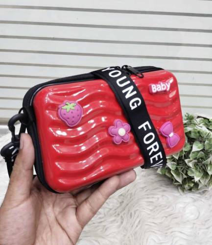 🎀 *3D Fiber Forever young Briefcase Style Cellphone Girls Bag