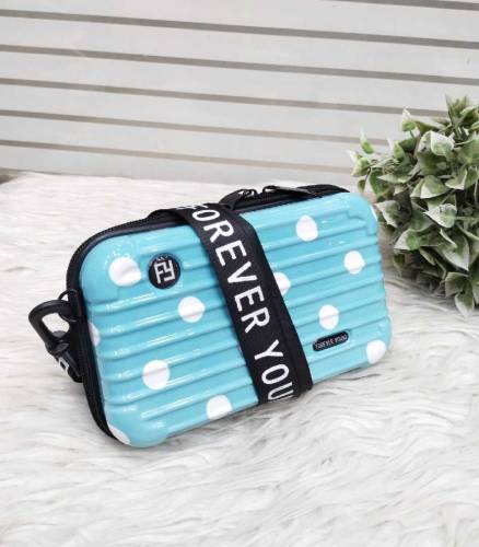 🎀 *3D Fiber Forever young Briefcase Style Cellphone Girls Bag