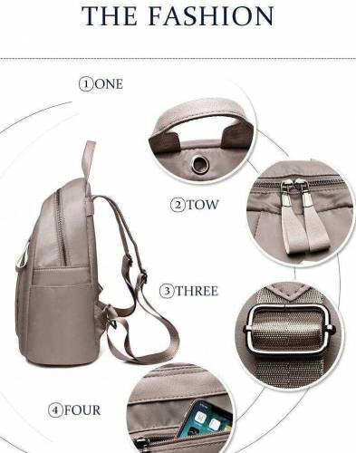 Girls Nylon Backpack For Collge 