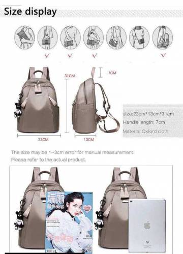 Girls Nylon Backpack For Collge 