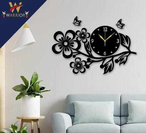 Wholesale Price Flowers Wall Clock 