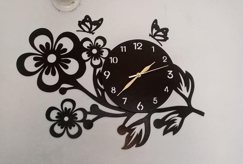 Wholesale Price Flowers Wall Clock 