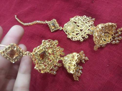 bridal set golden 