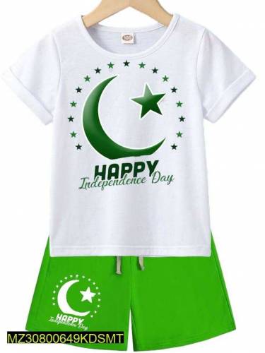 2 Pcs Boy's T-Shirt And Shorts Set
