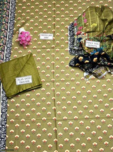 3pcs lawn suit