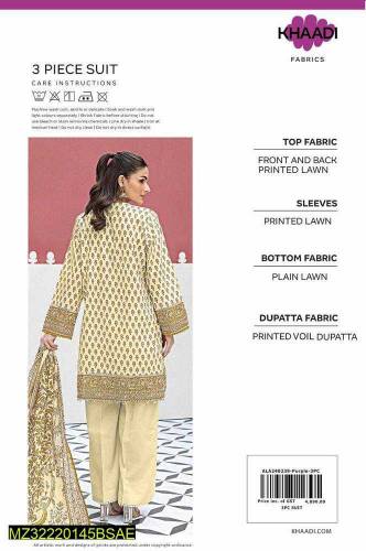 3pcs lawn suit
