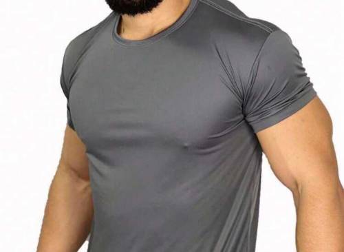 Men's dri Fit Plain Half Sleeves shirts .pack of 3 .