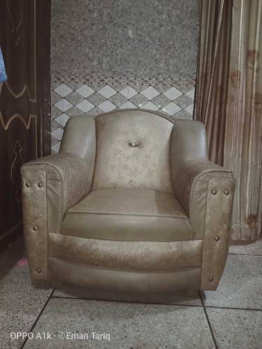 6 piece sofa set in golden colour 