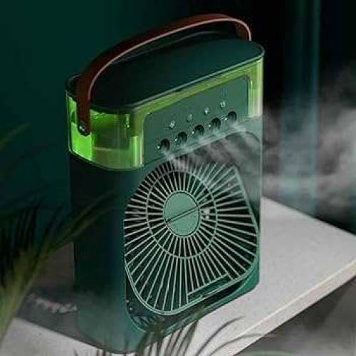Mini Table Air Cooler With Spray Jet and Multi Lights