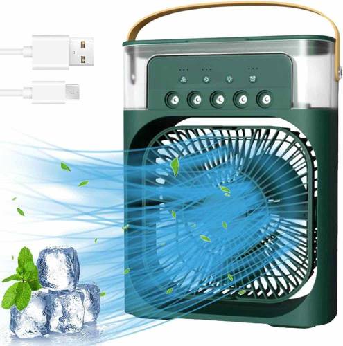 Mini Table Air Cooler With Spray Jet and Multi Lights