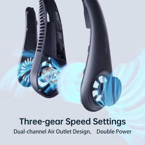 Mini portable neck fan 🤍👑