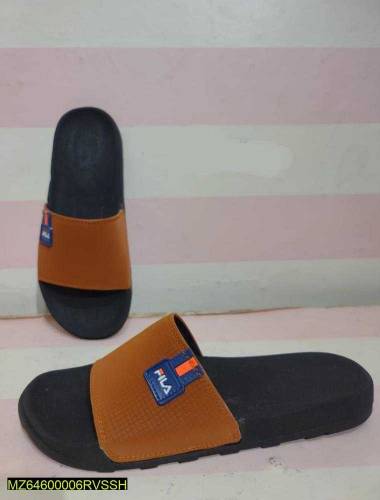 men's artificial leather casual slippers 