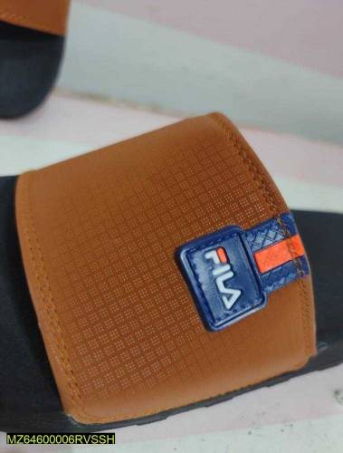 men's artificial leather casual slippers 