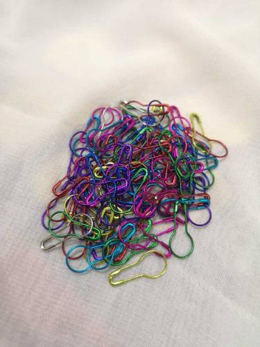 Neon Coilless Hijab Pins 50 Pcs 