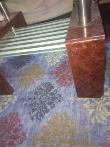 wooden ND glass table 