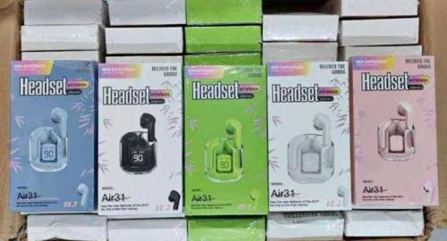 *Restock* - Air 31 Transparent Digital Earbuds with Box Packing 