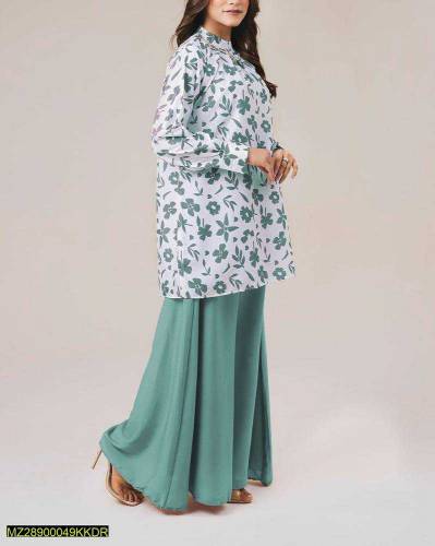 3Pcs Women's Linen Stitched Suits in Cheap Price 