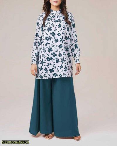 3Pcs Women's Linen Stitched Suits in Cheap Price 
