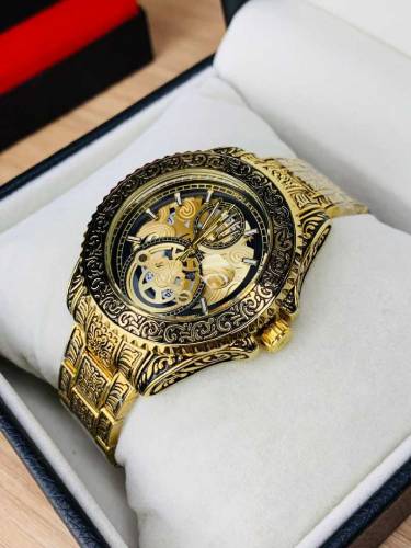 ROLEX CHAIN WATCH ENGRAVING MODEL DATE WORKING HEAVY CHAIN MASTER LOCK