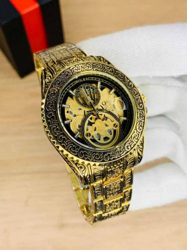 ROLEX CHAIN WATCH ENGRAVING MODEL DATE WORKING HEAVY CHAIN MASTER LOCK