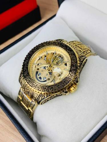 ROLEX CHAIN WATCH ENGRAVING MODEL DATE WORKING HEAVY CHAIN MASTER LOCK