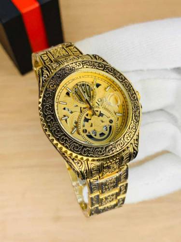 ROLEX CHAIN WATCH ENGRAVING MODEL DATE WORKING HEAVY CHAIN MASTER LOCK