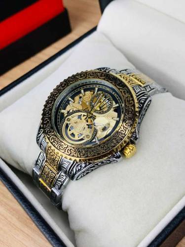 ROLEX CHAIN WATCH ENGRAVING MODEL DATE WORKING HEAVY CHAIN MASTER LOCK