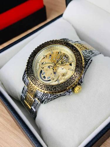 ROLEX CHAIN WATCH ENGRAVING MODEL DATE WORKING HEAVY CHAIN MASTER LOCK