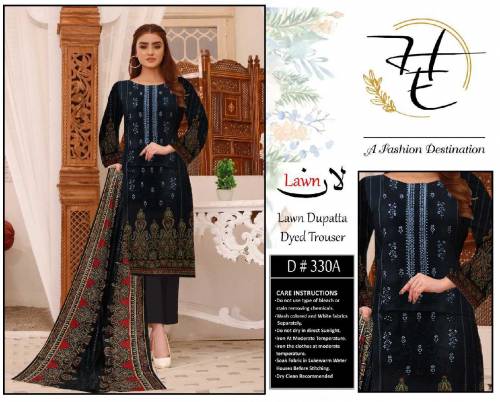 lawn dupatta dyed trouser 